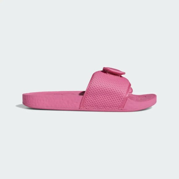 Adidas Men's Pink PHARRELL WILLIAMS CHANCLETAS HU Boost SLIDES FV7289 - Picture 2 of 5